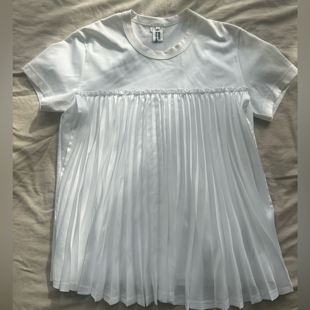 Noir Kei Ninomiya Pleated Accent Shirt